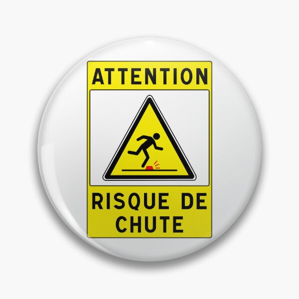 Item preview, Warning Sign - Risk of Slips, Trips and Falls - Safety and Prevention designed and sold by Panneaux et signalisations - NPOITEVIN.