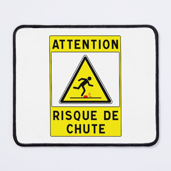 Item preview, Warning Sign - Risk of Slips, Trips and Falls - Safety and Prevention designed and sold by Panneaux et signalisations - NPOITEVIN.