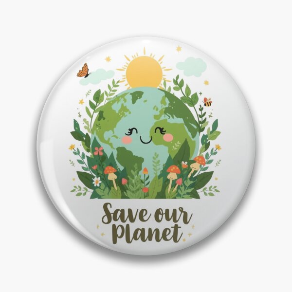 Item preview, Save Our Planet - Cute Happy Plant Illustration designed and sold by Cartoon art with a purpose ❤️ Supporting Althea’s friends .