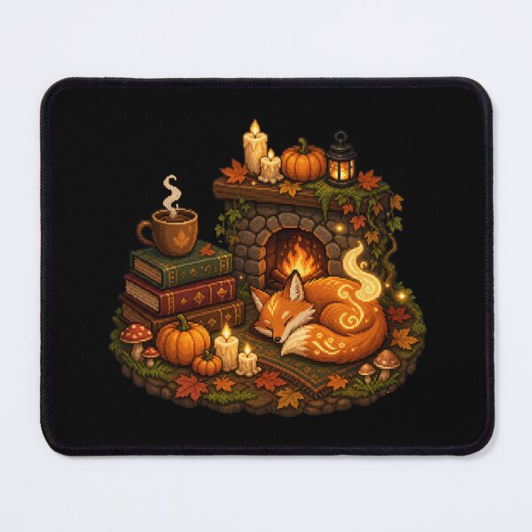 Item preview, Ember Fox Sleeping by the Autumn Hearth designed and sold by Sketchlegacy.