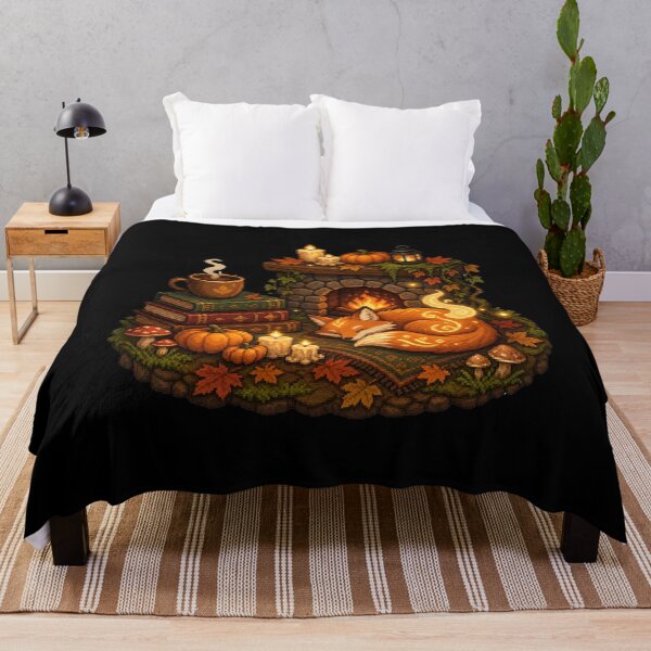 Item preview, Ember Fox Sleeping by the Autumn Hearth designed and sold by Sketchlegacy.