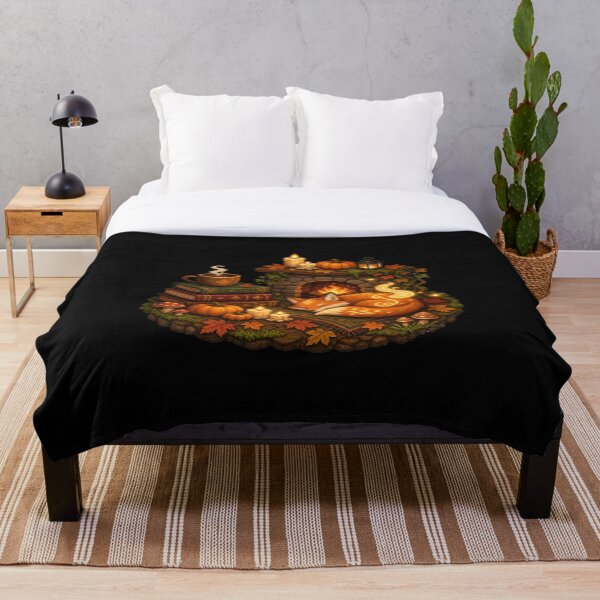 Item preview, Ember Fox Sleeping by the Autumn Hearth  designed and sold by Sketchlegacy.