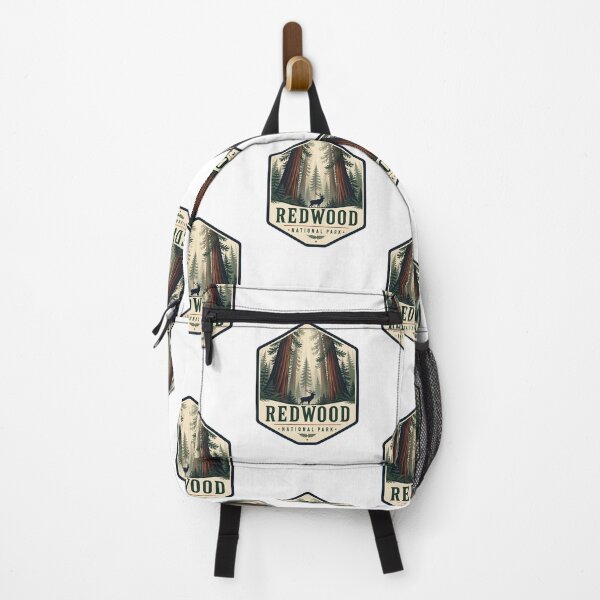 Item preview, Redwood National Park Vintage Hiking Travel Badge designed and sold by TravelersGems.