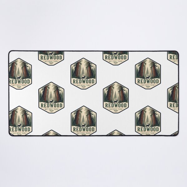 Item preview, Redwood National Park Vintage Hiking Travel Badge designed and sold by TravelersGems.
