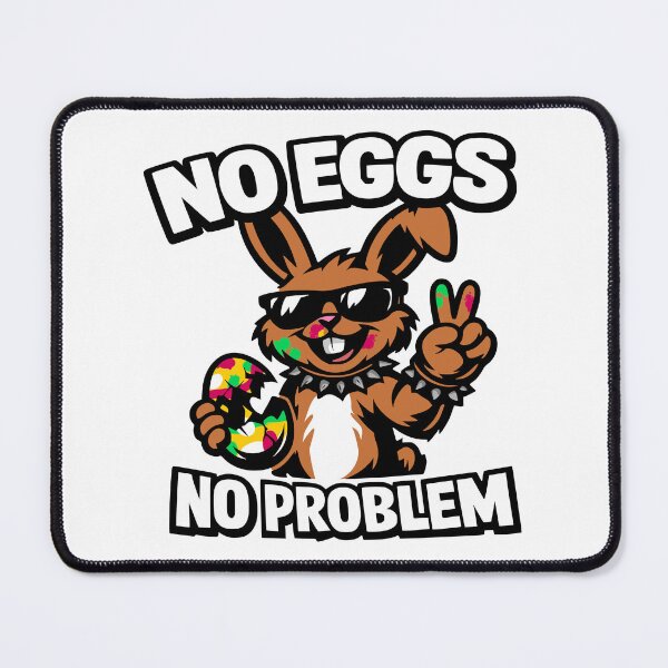 Item preview, No Eggs No Problem – Funny Easter Bunny designed and sold by Pommes im Bett.