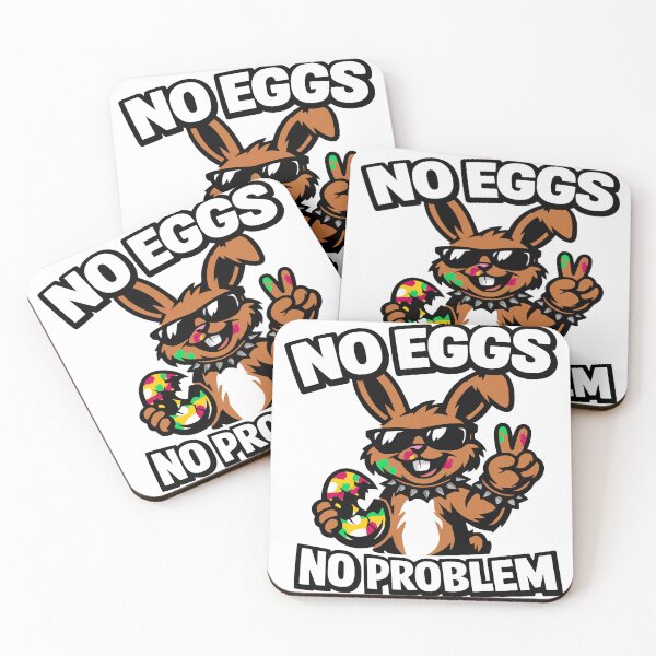 Item preview, No Eggs No Problem – Funny Easter Bunny designed and sold by Pommes im Bett.