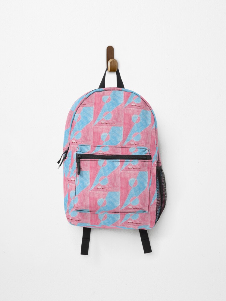 Thumbnail 1 of 3, Backpack, Pink Split designed and sold by A-P-Ink.
