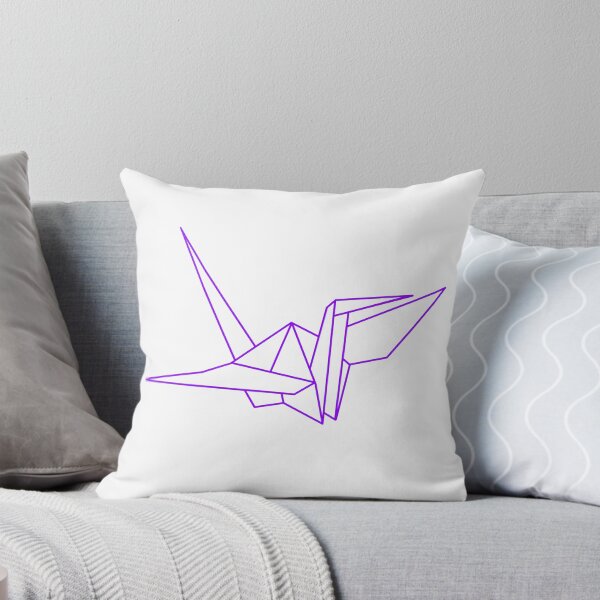 Item preview, Purple Origami Crane Line Drawing designed and sold by SarahJisri.