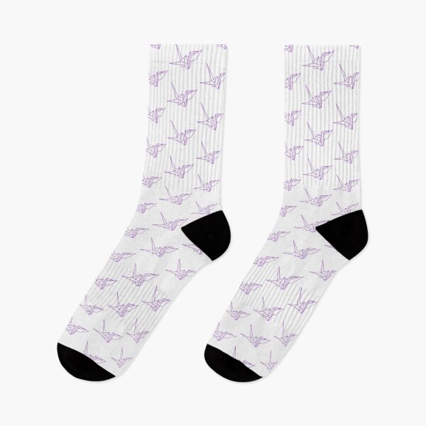 Item preview, Purple Origami Crane Line Drawing designed and sold by SarahJisri.