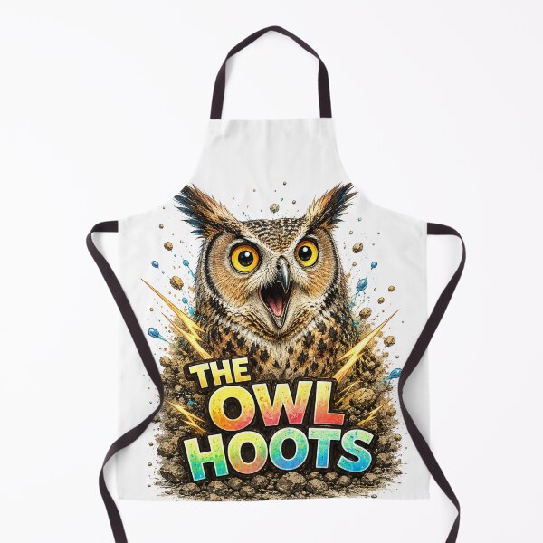 Item preview, The Owl Hoots – Funny Owl Animal Illustration designed and sold by CMA Design Studio.