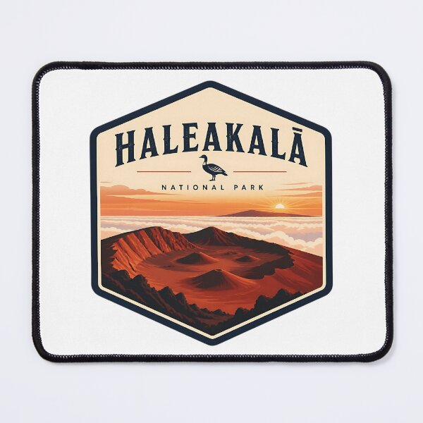 Item preview, Haleakala National Park Vintage Hiking Travel Badge designed and sold by TravelersGems.