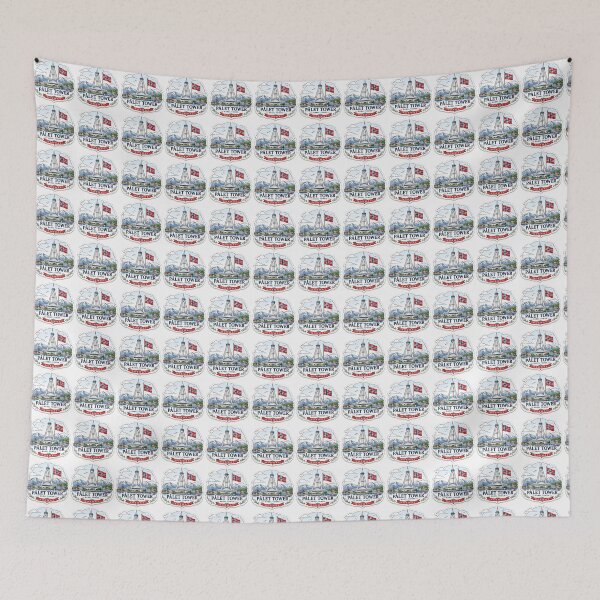 Item preview,  Norway Pållet Tower 3D Skyline Label  Label Text  PÅLLET TOWER ??  designed and sold by PaintMeWorld.