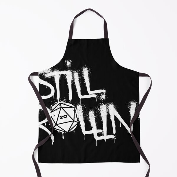 Aperçu de l'œuvre T-shirt Still Rollin D20 Graffiti blanc – Cadeau streetwear DnD créée et vendue par KnowlegeBodega.