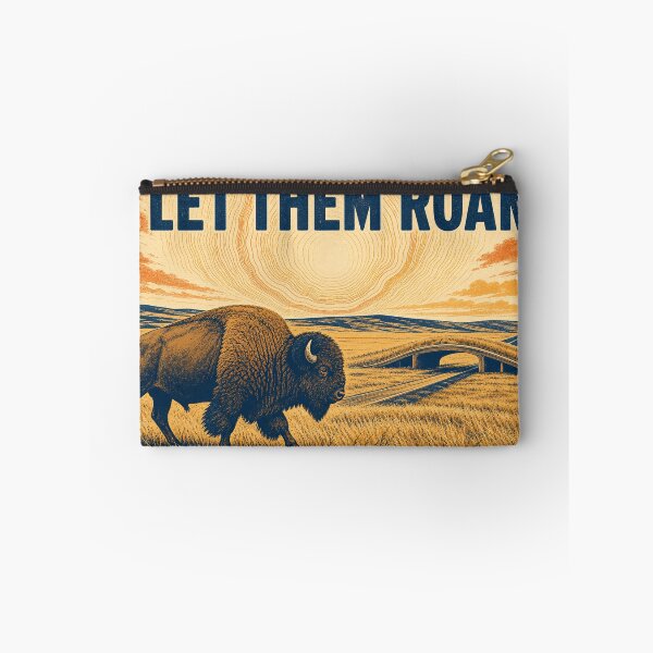Item preview, Let Them Roam Bison Corridor Poster designed and sold by VerdantStudio.