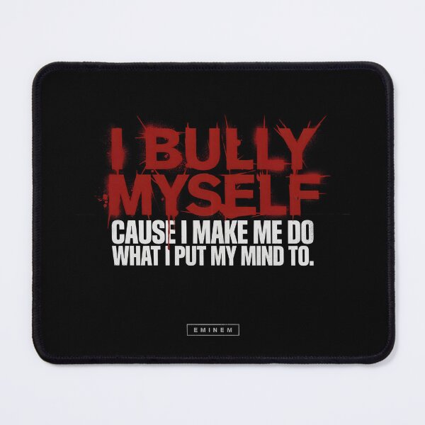 Item preview, I Bully Myself - Red Dripping Spray Eminem Quote designed and sold by Enea Kelo.