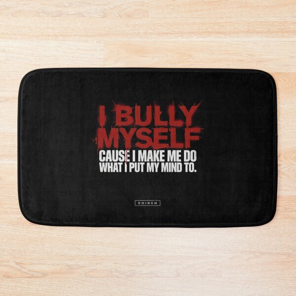 Item preview, I Bully Myself - Red Dripping Spray Eminem Quote designed and sold by Enea Kelo.