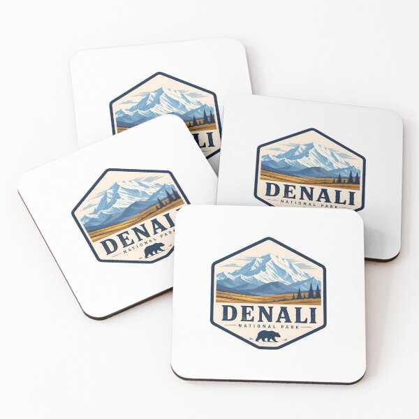 Item preview, Denali National Park Vintage Hiking Travel Badge designed and sold by TravelersGems.