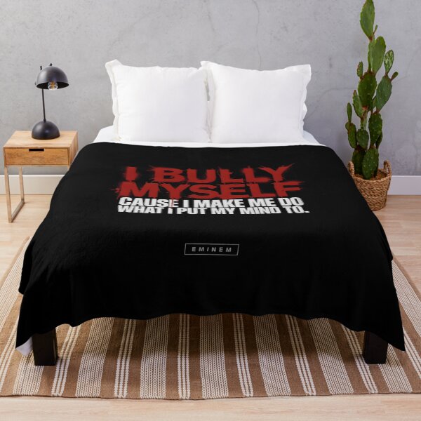 Item preview, I Bully Myself - Red Dripping Spray Eminem Quote designed and sold by Enea Kelo.