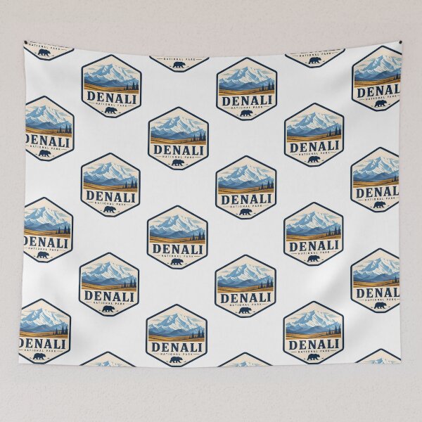 Item preview, Denali National Park Vintage Hiking Travel Badge designed and sold by TravelersGems.