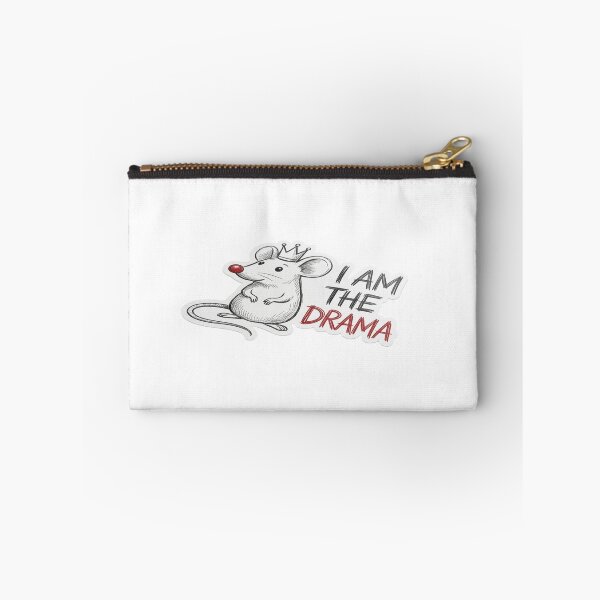 Item preview, I AM THE DRAMA Rat Sticker - Crown Rat King designed and sold by HealingEraInk.