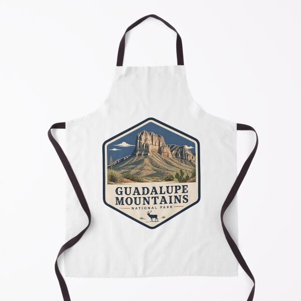 Item preview, Guadalupe Mountains National Park Vintage Hiking Travel Badge designed and sold by TravelersGems.