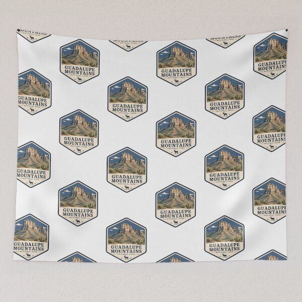 Item preview, Guadalupe Mountains National Park Vintage Hiking Travel Badge designed and sold by TravelersGems.