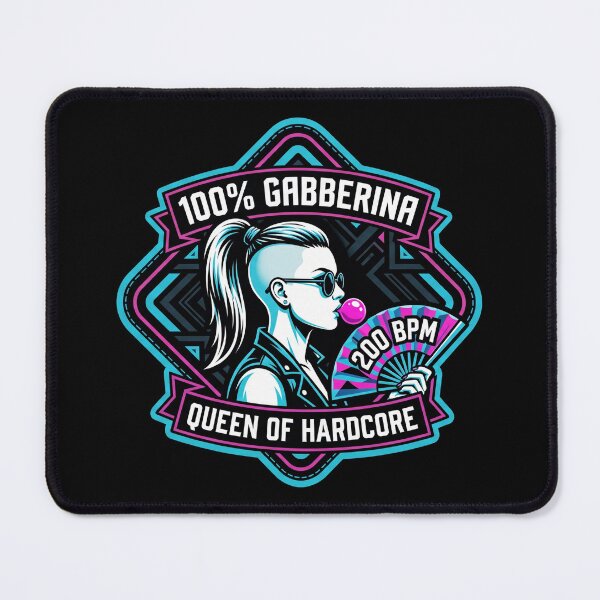 Item preview, 100% Gabberina Queen of Hardcore Uptempo 200 BPM designed and sold by SPAZE-Typo.