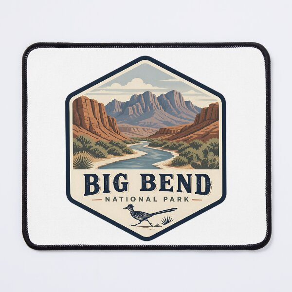 Item preview, Big Bend National Park Vintage Hiking Travel Badge designed and sold by TravelersGems.
