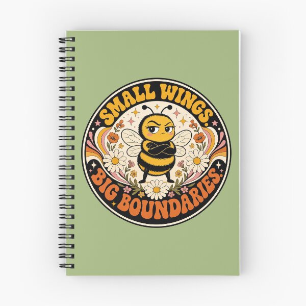 Item preview, Small Wings Big Boundaries - Sassy Retro Bee designed and sold by Graphic Vibe Designs.