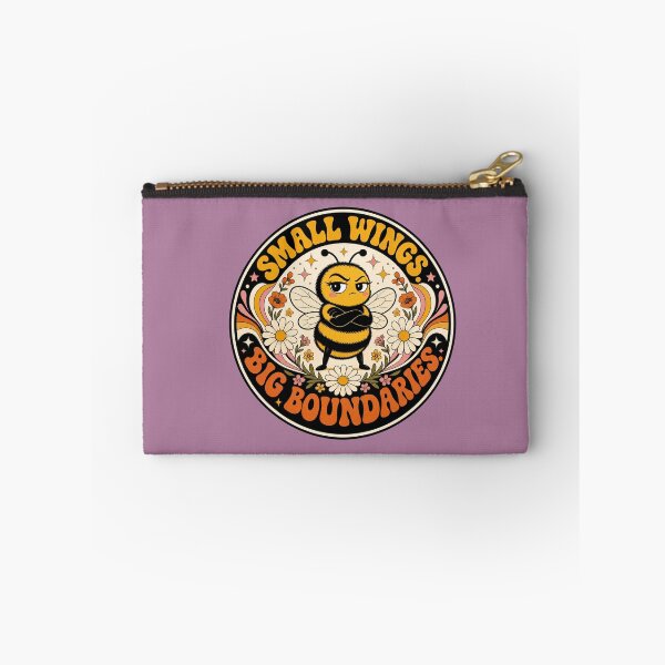 Item preview, Small Wings Big Boundaries - Sassy Retro Bee designed and sold by Graphic Vibe Designs.