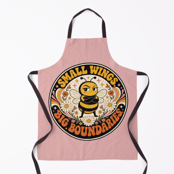 Item preview, Small Wings Big Boundaries - Sassy Retro Bee designed and sold by Graphic Vibe Designs.