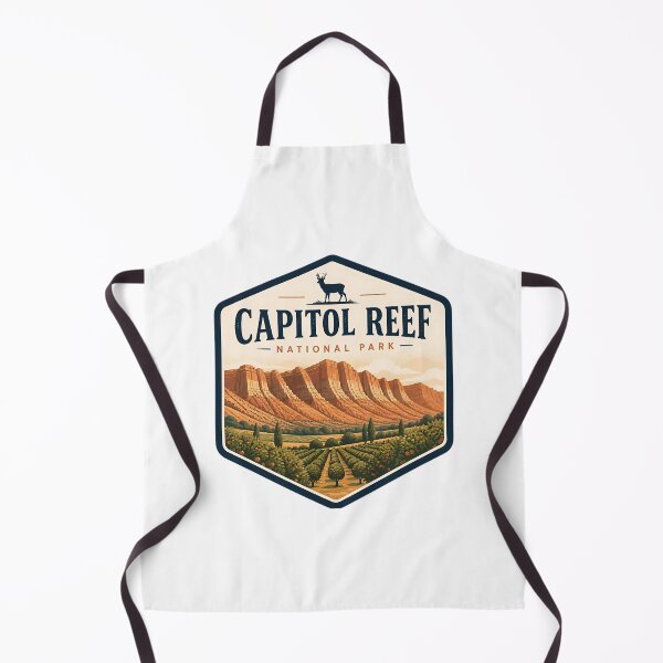 Item preview, Capitol Reef National Park Vintage Hiking Travel Badge designed and sold by TravelersGems.