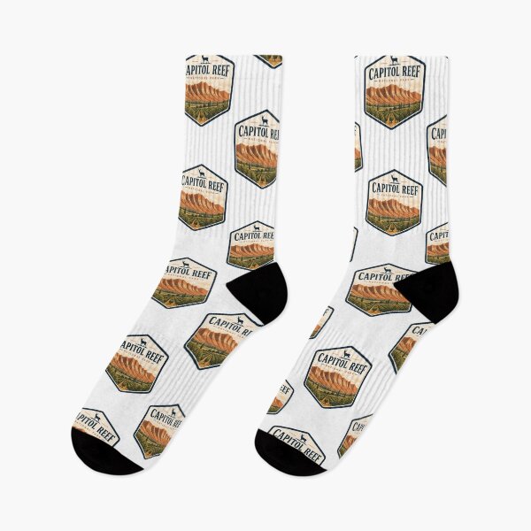 Item preview, Capitol Reef National Park Vintage Hiking Travel Badge designed and sold by TravelersGems.