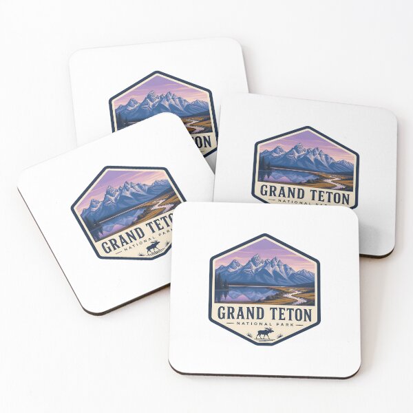 Item preview, Grand Teton National Park Vintage Hiking Travel Badge designed and sold by TravelersGems.