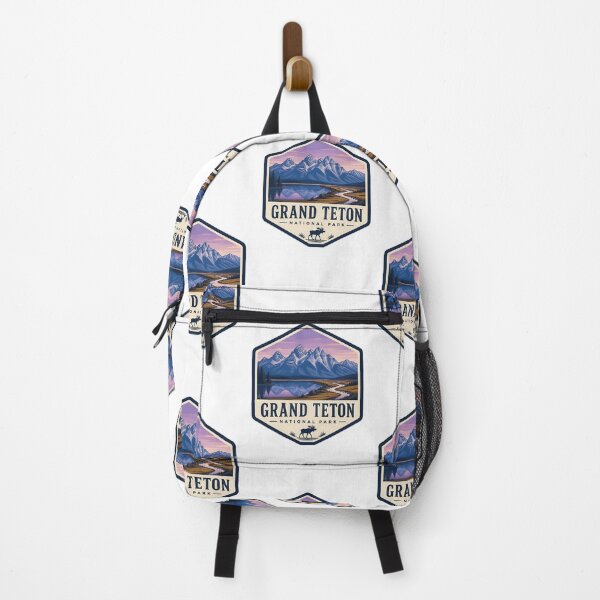Item preview, Grand Teton National Park Vintage Hiking Travel Badge designed and sold by TravelersGems.