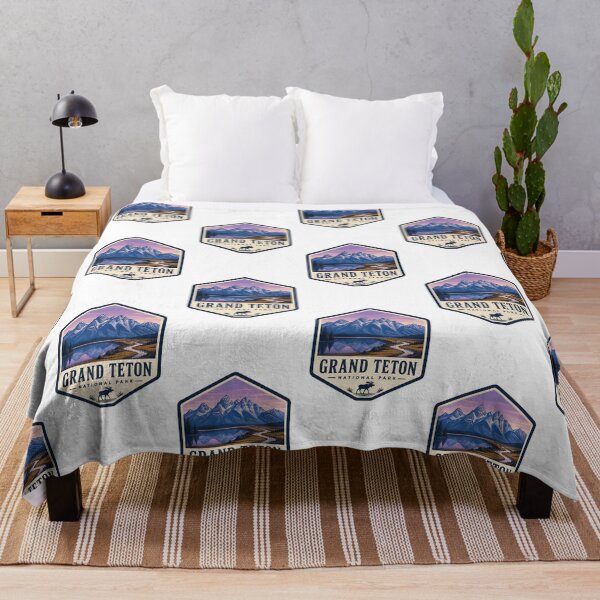 Item preview, Grand Teton National Park Vintage Hiking Travel Badge designed and sold by TravelersGems.