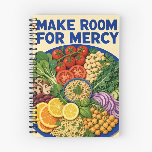 Item preview, Make Room For Mercy Vegan Plate designed and sold by VerdantStudio.