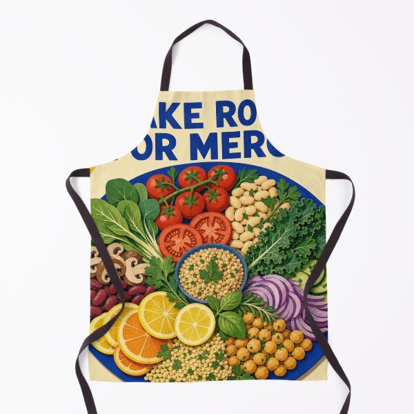 Item preview, Make Room For Mercy Vegan Plate designed and sold by VerdantStudio.