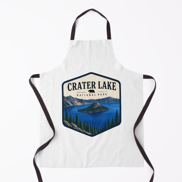 Item preview, Crater Lake National Park Vintage Hiking Travel Badge designed and sold by TravelersGems.