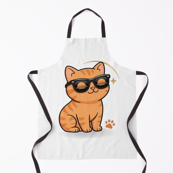 Item preview, Cool Cat with Sunglasses - Summer Vibes Orange Tabby Sticker designed and sold by MoonSoul Studio.