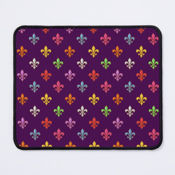 Item preview, Multicolored Tiny Fleur-de-lis Pattern Design - Purple designed and sold by PatternTitan.