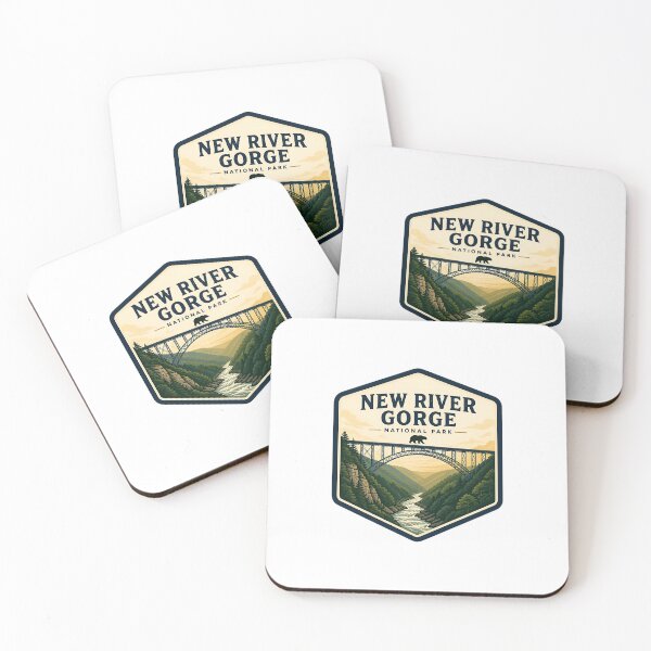 Item preview, New River Gorge National Park Vintage Travel Badge designed and sold by TravelersGems.