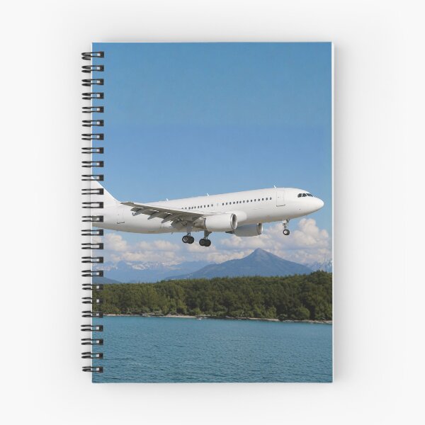 Item preview, Wide-Body Twin-Engine Airliner Landing Over Coastal Landscape designed and sold by EMairplanes.
