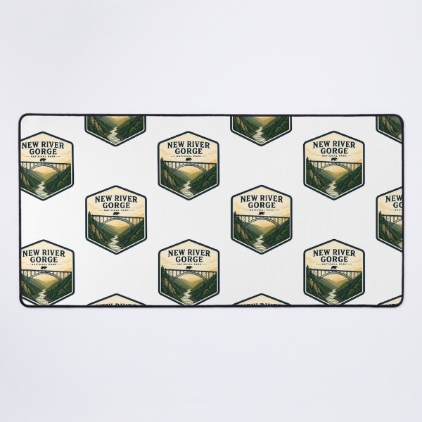Item preview, New River Gorge National Park Vintage Travel Badge designed and sold by TravelersGems.