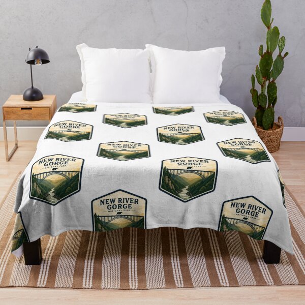 Item preview, New River Gorge National Park Vintage Travel Badge designed and sold by TravelersGems.