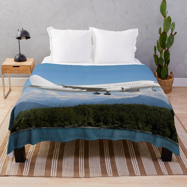Item preview, Wide-Body Twin-Engine Airliner Landing Over Coastal Landscape designed and sold by EMairplanes.