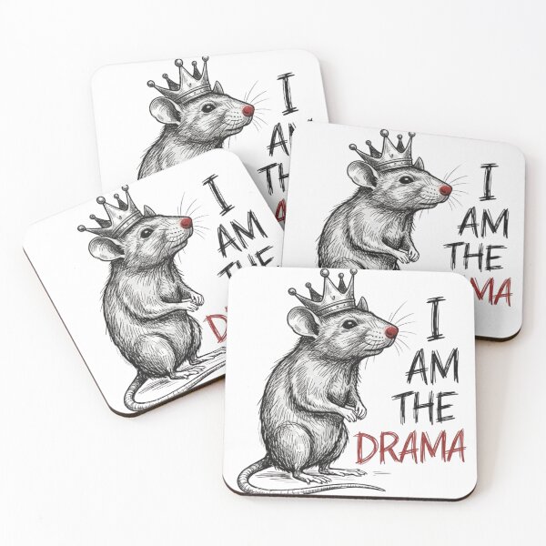 Item preview, I AM THE DRAMA Rat Shirt - Crowned Rat King designed and sold by HealingEraInk.