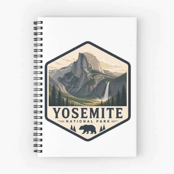 Item preview, Yosemite National Park Vintage Hiking Travel Badge designed and sold by TravelersGems.