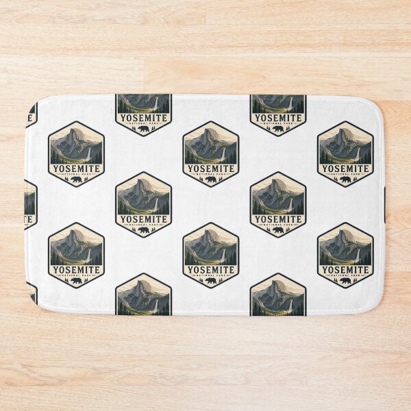 Item preview, Yosemite National Park Vintage Hiking Travel Badge designed and sold by TravelersGems.
