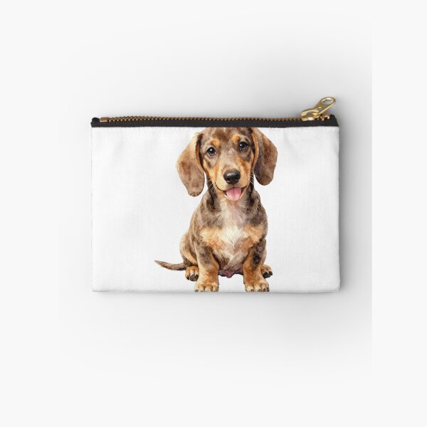 Item preview, Dachshund puppy chocolate and cream designed and sold by WildArtIT.